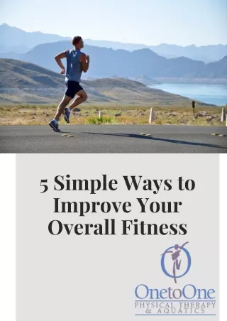 5 simple ways to improve your overall fitness