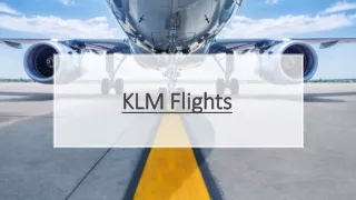 klm flights