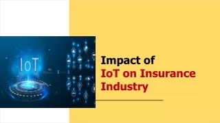 impact of iot on insurance industry