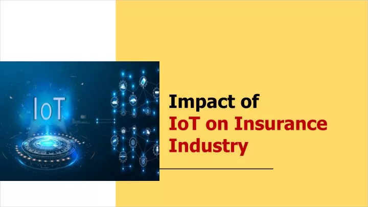 impact of iot on insurance industry