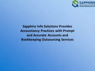 sapphire info solutions provides accountancy
