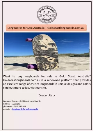Longboards for Sale Australia | Goldcoastlongboards.com.au