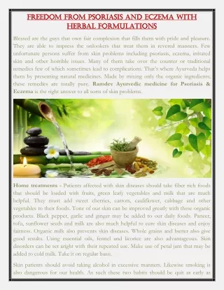 freedom from psoriasis and eczema with freedom