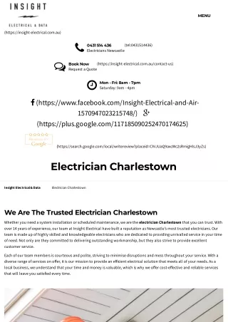 Electrician charlestown