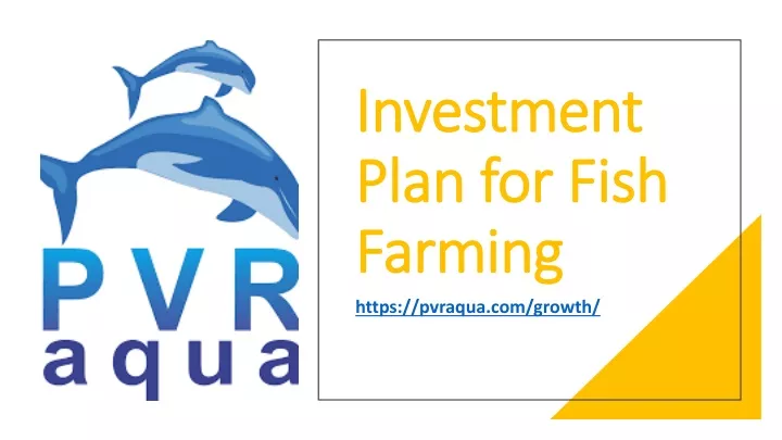 investment plan for fish farming