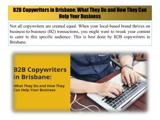b2b copywriters in brisbane what they