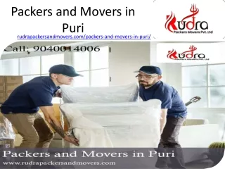 Packers Movers in Puri