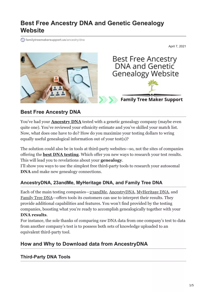 best free ancestry dna and genetic genealogy