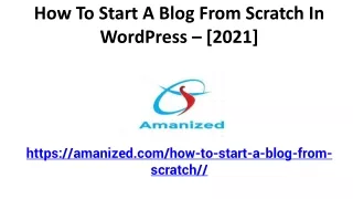 Step by step guide to start a blog