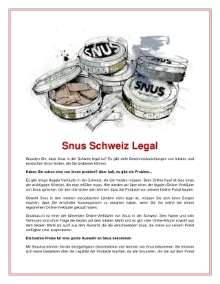 snus schweiz legal