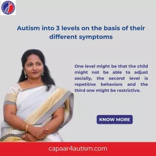 autism into 3 levels on the basis of their