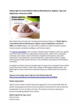 global light ice cream market 2021