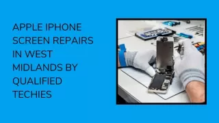 Apple iPhone Screen Repairs in West Midlands by Qualified Techies