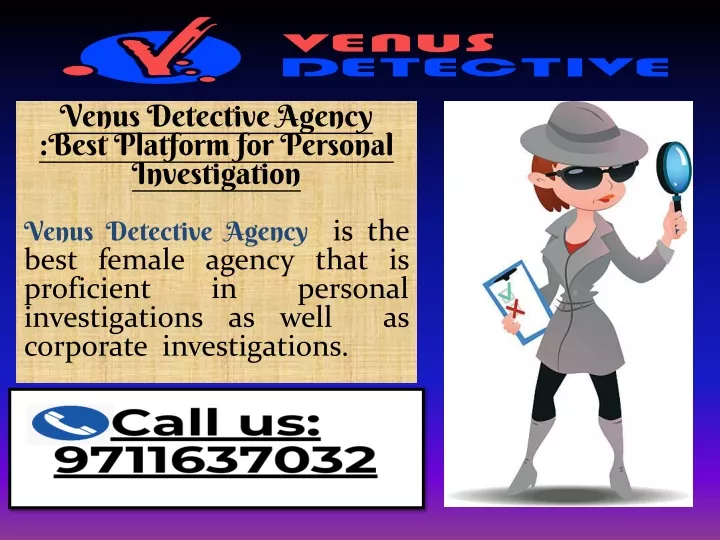 venus detective agency best platform for personal