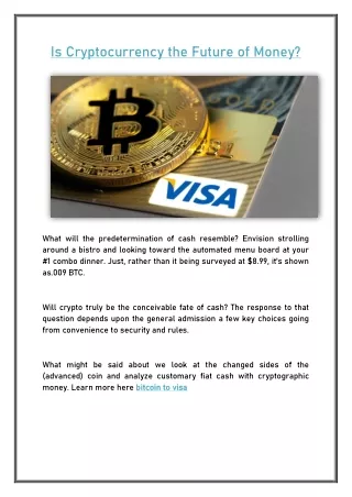 is cryptocurrency the future of money