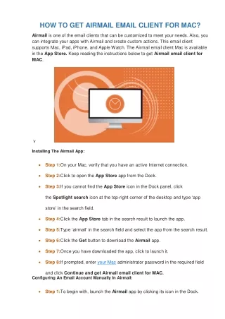 how to get airmail email client for mac