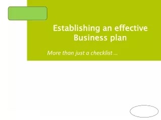 Robert L. Walker USC - Establishing an effective  Business plan