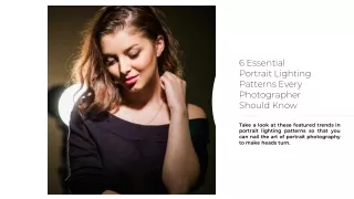 6 Essential Portrait Lighting Patterns Every Photographer Should Know
