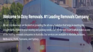 Cheap Movers Perth | Cheap Movers Brisbane Melbourne | Ozzy Removals