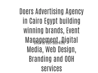 Doers Advertising Agency in Egypt 360 Marketing Solutions