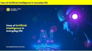 Uses of Artificial Intelligence in everyday life