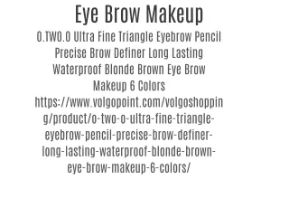 Eye Brow Makeup
