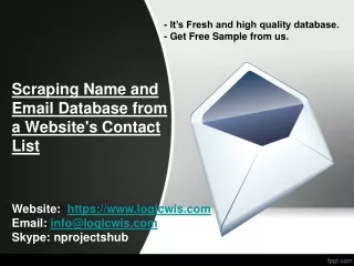 Scraping Name and Email Database from a Website's Contact List