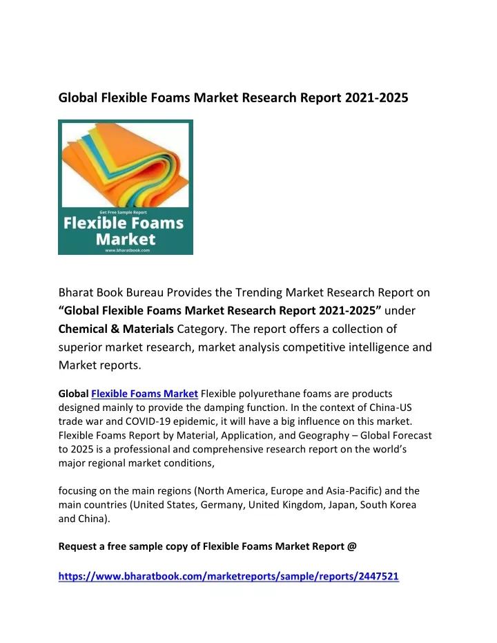 global flexible foams market research report 2021