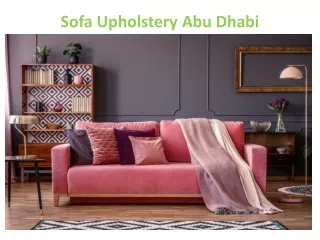 sofa upholstery abu dhabi
