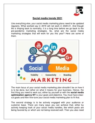 Social media trends 2021