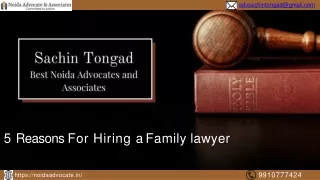 5 Reasons For Hiring a Family lawyer