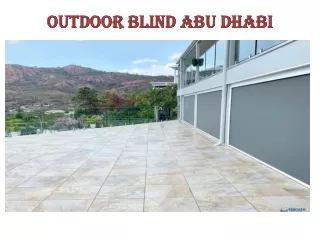 outdoor blind abu dhabi