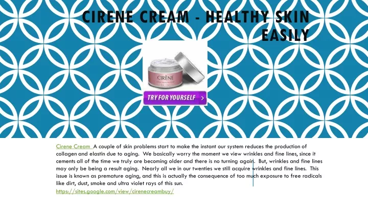 cirene cream healthy skin