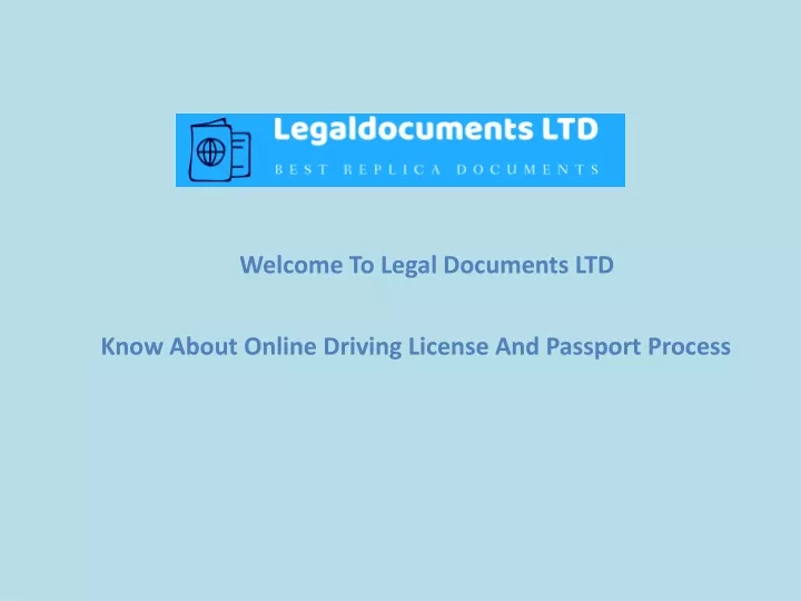 welcome to legal documents ltd