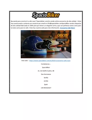 buscando para construir tu cafe racer spaciobiker
