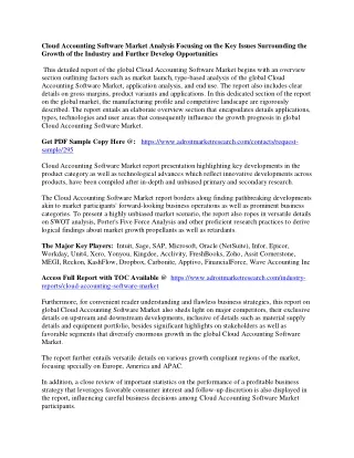 cloud accounting software market analysis
