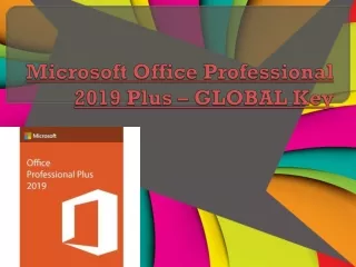 microsoft office professional 2019 plus global key