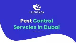 Pest Control Dubai - Pest Control Services - CarenCleans