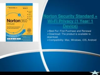 Norton security standard   wi fi privacy (1 year 1 device)
