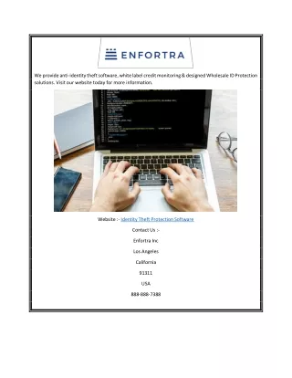 we provide anti identity theft software white