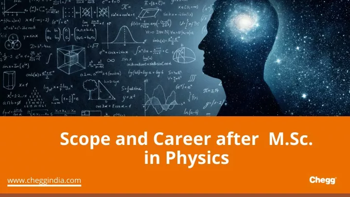 scope and career after m sc in physics