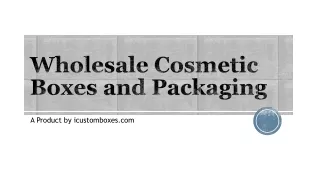 wholesale cosmetic boxes and packaging
