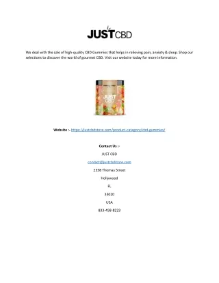 we deal with the sale of high quality cbd gummies