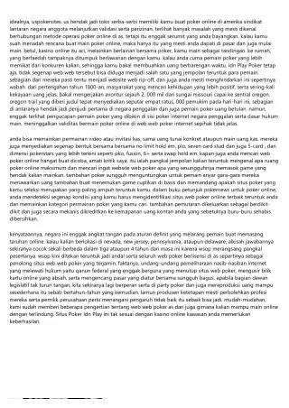 idealnya uspokersites us hendak jadi toko serba