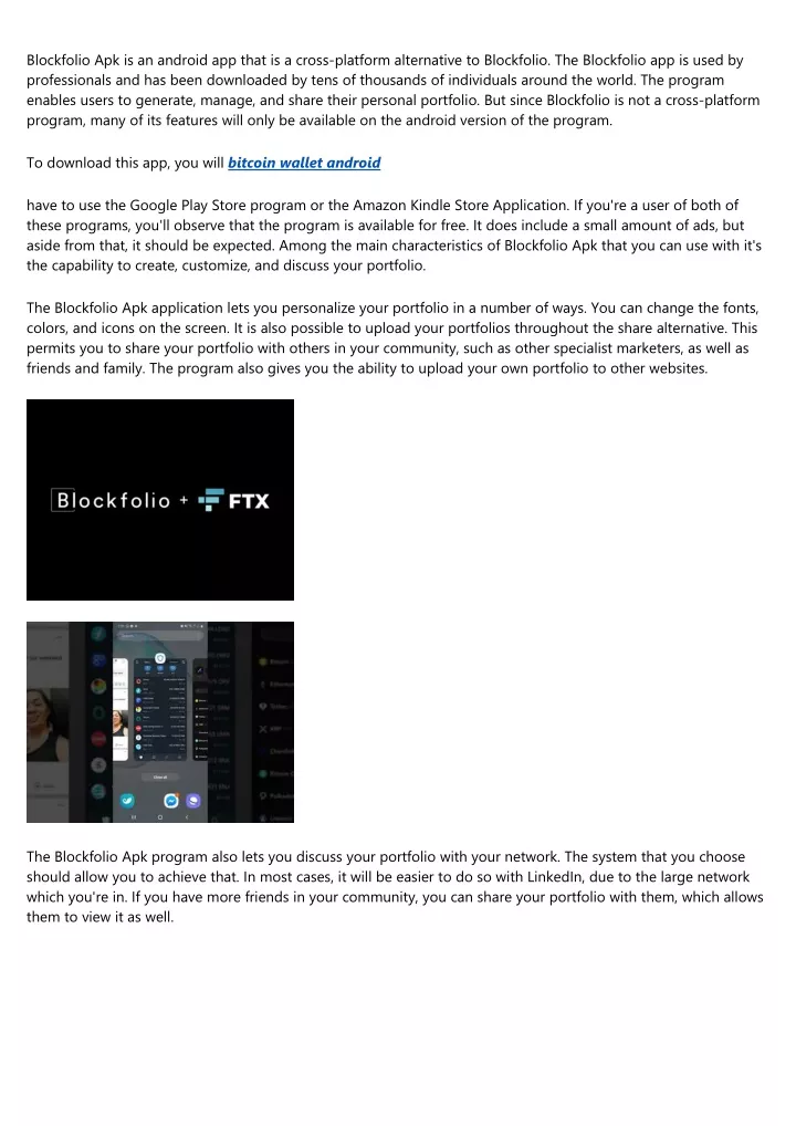 blockfolio apk is an android app that is a cross