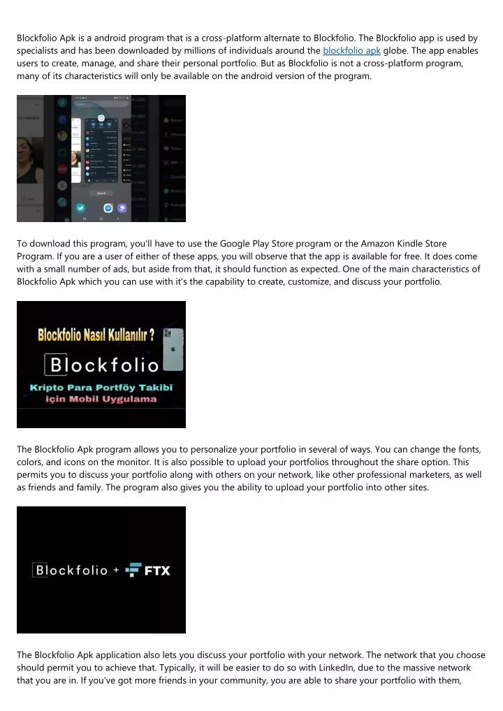 blockfolio apk is a android program that