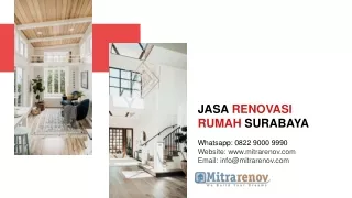 Jasa Renovasi Rumah Murah surabaya, TELP 0822 9000 9990, TERBAIK