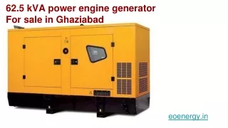 62 5 kva power engine generator for sale
