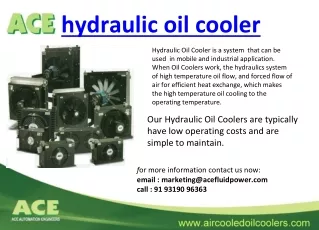 hydraulic oil cooler