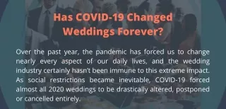Has COVID-19 Changed Weddings Forever